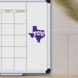 TCU Horned Frogs Team State Shape Decal Sticker, 61356