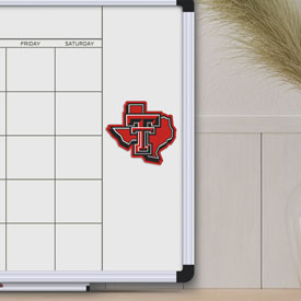Texas Tech University State Shape Decal 5 x 6.25 - "TT" Logo / Shape of Texas, 61359