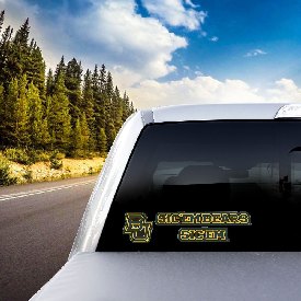 Baylor Bears 2 Piece Team Slogan Decal Sticker Set, 61402