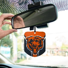 NFL - Chicago Bears Air Freshener 2-pk 2.75 x 3.5 - Bear Head Logo, 61565
