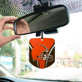 NFL - Cleveland Browns Air Freshener 2-pk 2.75 x 3.5 - Browns Primary Logo, 61567