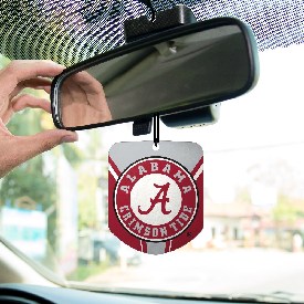 University of Alabama Air Freshener 2-pk 2.75 x 3.5 - "Round A 'CRIMSON TIDE'" Alternate Logo, 61602