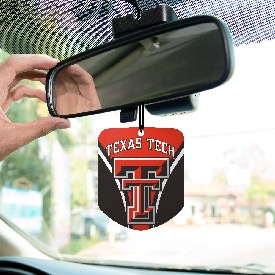 Texas Tech University Air Freshener 2-pk 2.75 x 3.5 - "TT" Logo & Wordmark, 61637