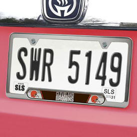 NFL - Cleveland Browns Embossed License Plate Frame 12.25 x 6.25 - Primary Logo and Wordmark, 61949