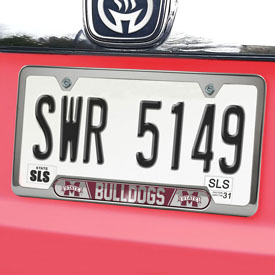 Mississippi State Bulldogs Embossed License Plate Frame, 6.25in x 12.25in, 61986