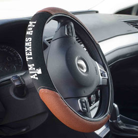 Texas A&M Aggies Football Grip Steering Wheel Cover 15" Diameter, 62144
