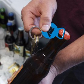 NFL - Carolina Panthers Keychain Bottle Opener 3 x 3 - Panthers Primary Logo, 62488