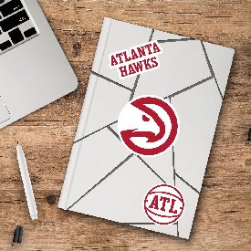 Atlanta Hawks 3 Piece Decal Sticker Set, 63190