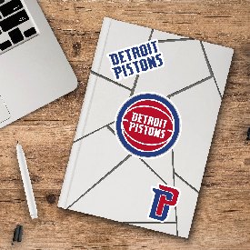 Detroit Pistons 3 Piece Decal Sticker Set, 63214