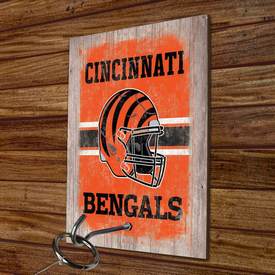 Cincinnati Bengals Hook and Ring Toss Game - 11in x 8in x .25 in, 63593