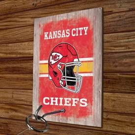 Kansas City Chiefs Hook and Ring Toss Game - 11in x 8in x .25 in, 63599