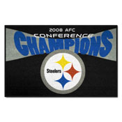 Pittsburgh Steelers Starter Mat Accent Rug - 19in. x 30in., 2009 AFC Conference Champions, 10172