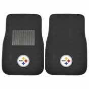 NFL - Pittsburgh Steelers 2-piece Embroidered Car Mats 18"x27", 10302