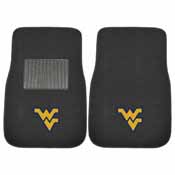West Virginia 2-piece Embroidered Car Mats 18"x27", 10303