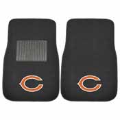 NFL - Chicago Bears 2-piece Embroidered Car Mats 18"x27", 10343