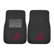 Alabama 2-piece Embroidered car Mats 18"x27", 10351