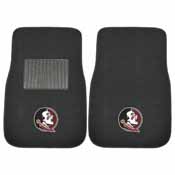 Florida State 2-piece Embroidered Car Mats 18"x27", 10354