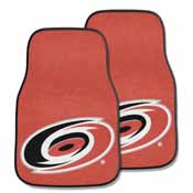 NHL - Carolina Hurricanes 2-pc Printed Carpet Car Mats 17"x27", 10529