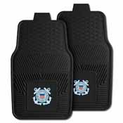 Coast Guard Heavy Duty 2-Piece Vinyl Car Mats 17"x27", 11047