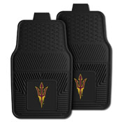 Arizona State Pitchfork Heavy Duty 2-Piece Vinyl Car Mats 17"x27", 11933