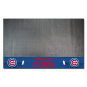 Chicago Cubs Vinyl Grill Mat - 26in. x 42in. - Circular Cubs Primary Logo & Wordmark, 12148
