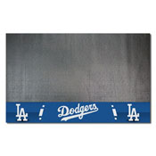 Los Angeles Dodgers Vinyl Grill Mat - 26in. x 42in. - LA Cap Logo & Wordmark, 12158