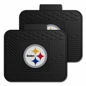 NFL - Pittsburgh Steelers Backseat Utility Mats 2 Pack 14"x17", 12302