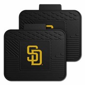 MLB - San Diego Padres Backseat Utility Mats 2 Pack 14"x17", 12342
