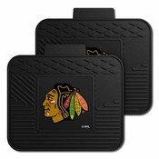 NHL - Chicago Blackhawks Backseat Utility Mats 2 Pack 14"x17", 12394