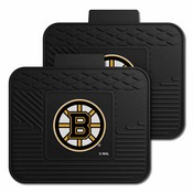 NHL - Boston Bruins Backseat Utility Mats 2 Pack 14"x17", 12407