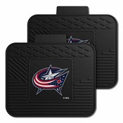 NHL - Columbus Blue Jackets Backseat Utility Mats 2 Pack 14"x17", 12414