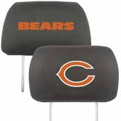 NFL - Chicago Bears Head Rest Cover 10"x13" - 2 Pcs Per Set, 12493