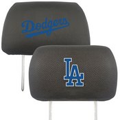 MLB - Los Angeles Dodgers Head Rest Cover 10"x13" - 2 Pcs Per Set, 12541