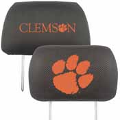 Clemson Head Rest Cover 10"x13" - 2 Pcs Per Set, 12562