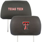 Texas Tech Head Rest Cover 10"x13" - 2 Pcs Per Set, 12598