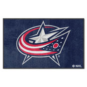 Columbus Blue Jackets High-Traffic Mat with Durable Rubber Backing, AGS-12846