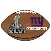 New York Giants Football Rug - 20.5in. x 32.5in., 2012 Super Bowl XLVI Champions, 13391