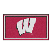 Wisconsin Badgers 3ft. x 5ft. Plush Area Rug, 13527
