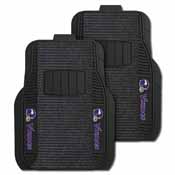 Minnesota Vikings 2 Piece Deluxe Car Mat Set - Viking Head Primary Logo & Wordmark, 13796