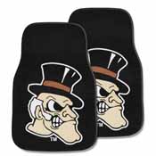 Wake Forest 2-pc Carpet Car Mat Set 17"x27", 14128