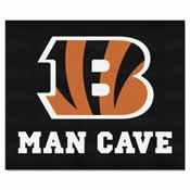 NFL - Cincinnati Bengals Man Cave Tailgater Rug 5'x6', 14287