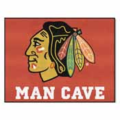 NHL - Chicago Blackhawks Man Cave All-Star Mat 33.75"x42.5", 14409