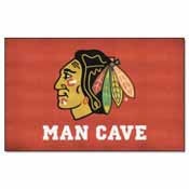 NHL - Chicago Blackhawks Man Cave UltiMat Rug 5'x8', 14411