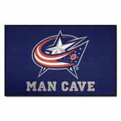 NHL - Columbus Blue Jackets Man Cave Starter Rug 19"x30", 14418