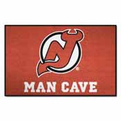 NHL - New Jersey Devils Man Cave Starter Rug 19"x30", 14454