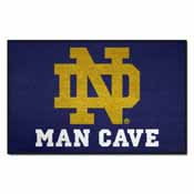 Notre Dame Man Cave Starter Rug 19"x30", 14580