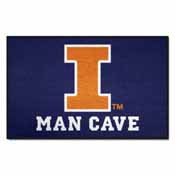 Illinois Man Cave Starter Rug 19"x30", 14640