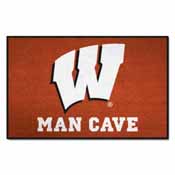 Wisconsin Man Cave Starter Rug 19"x30", 14708