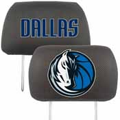 NBA - Dallas Mavericks Head Rest Cover 10"x13" - 2 Pcs Per Set, 14774