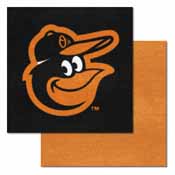MLB - Baltimore Orioles Cartoon Bird Carpet Tiles 18"x18" tiles, 15170